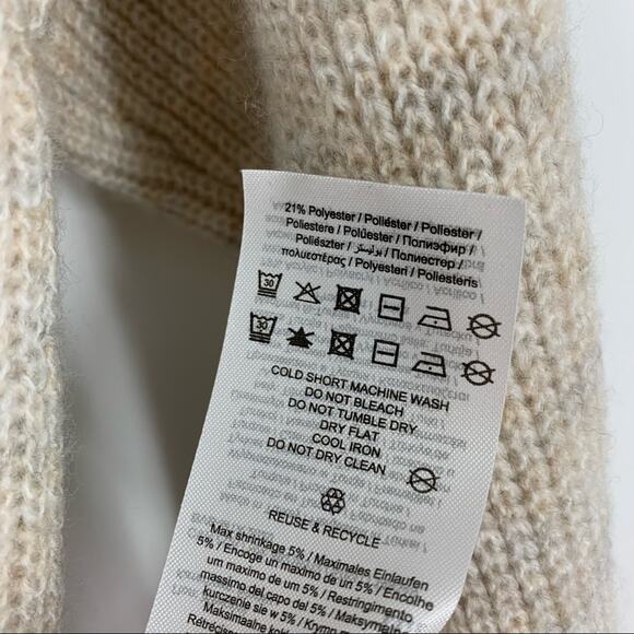 Vero Moda Paddy Birch Balloon Sleeve Sweater Women’s Size XS Knit Pullover Beige - Picture 5 of 10